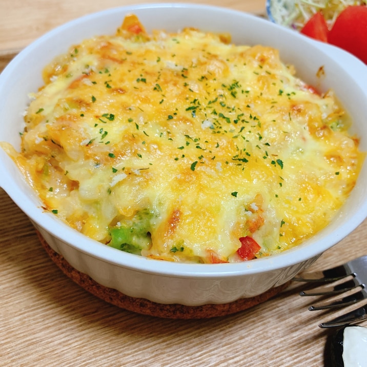 トマトたっぷり!簡単和風トマトクリームドリア☆
